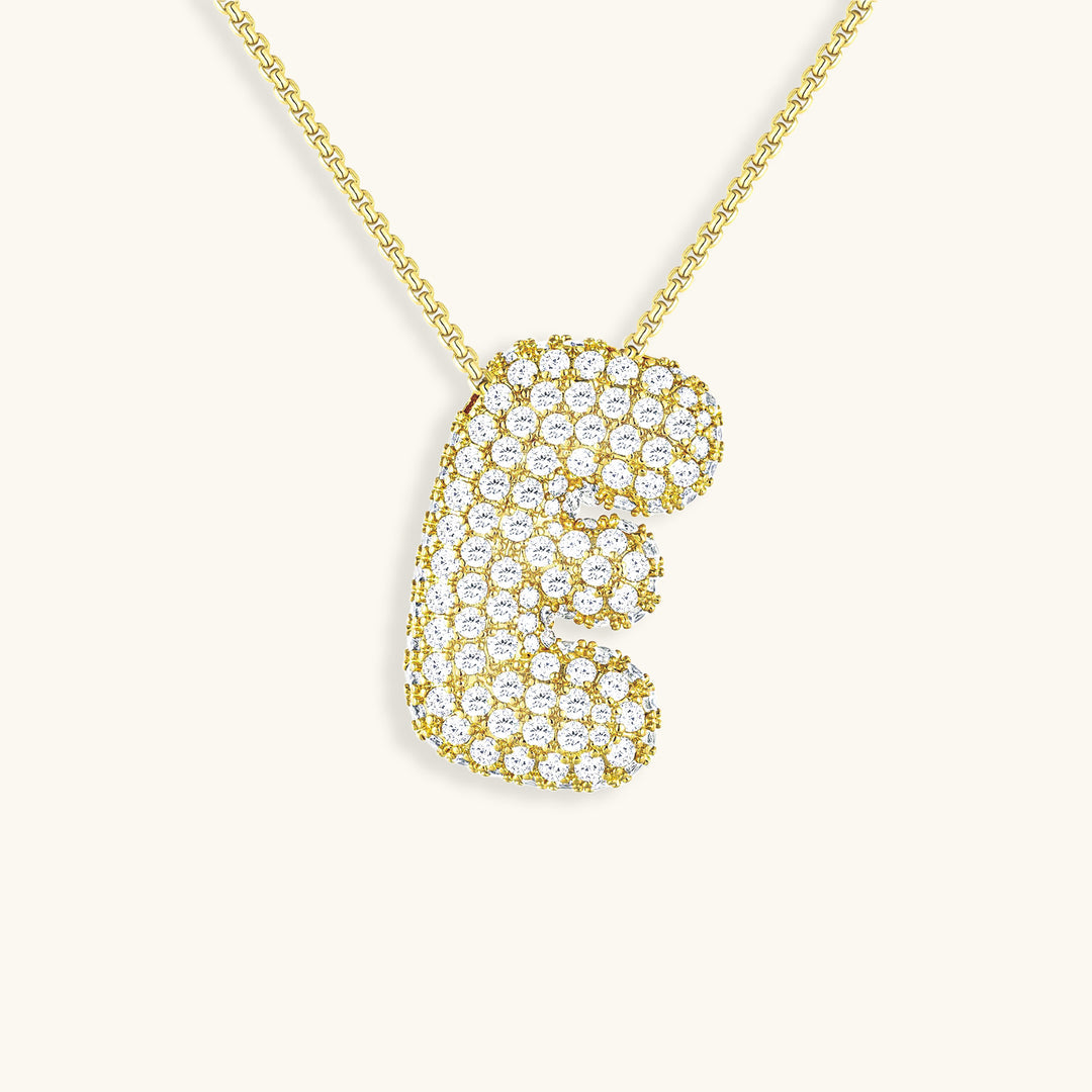 Colar Hailey com Inicial Bubble