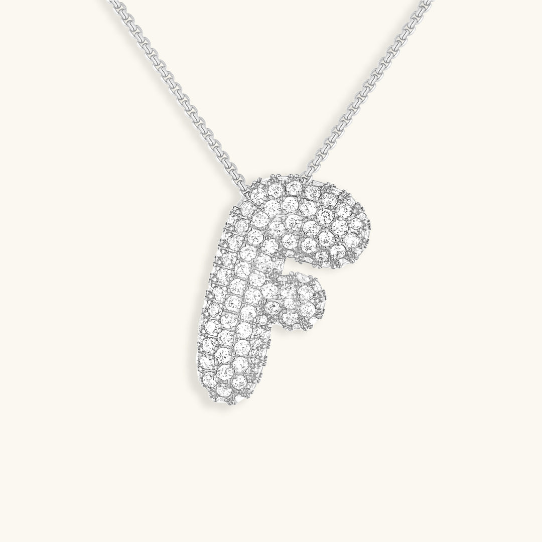 Colar Hailey com Inicial Bubble