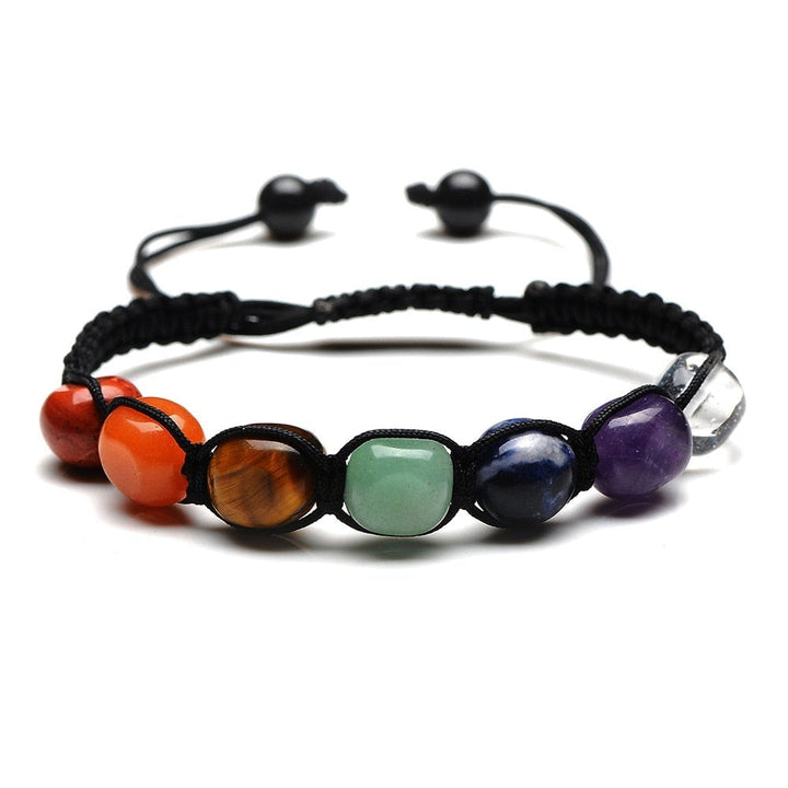 Pulseira Artesanal de Pedras Naturais para a Abundância