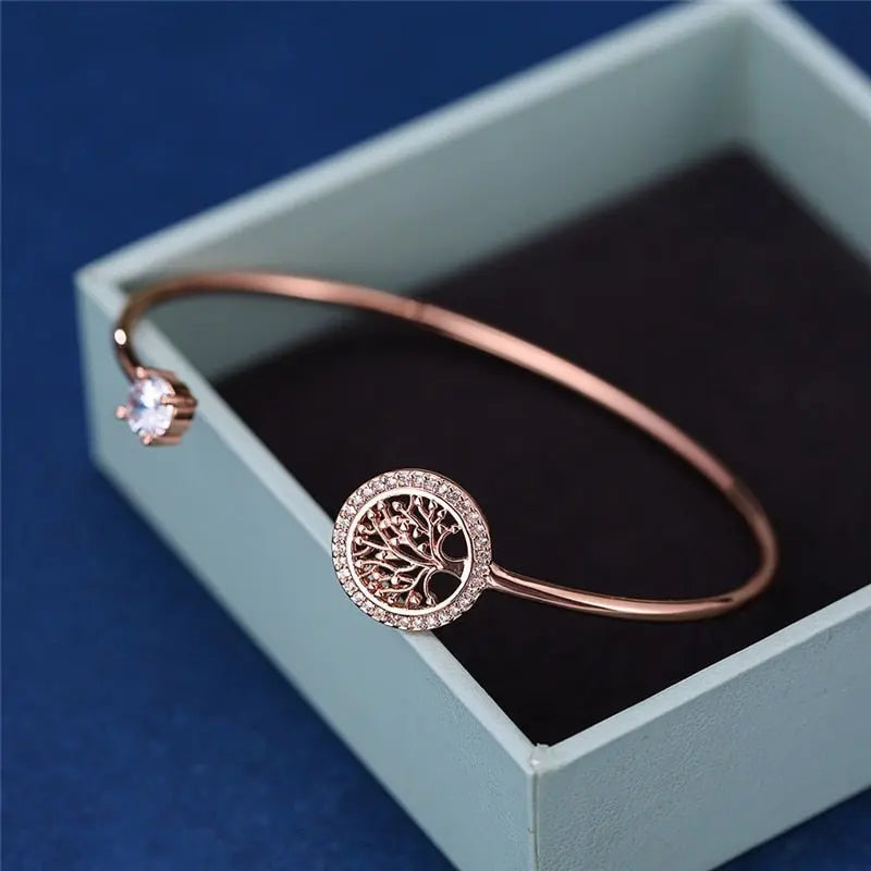 Pulseira Ajustável com Árvore da Vida