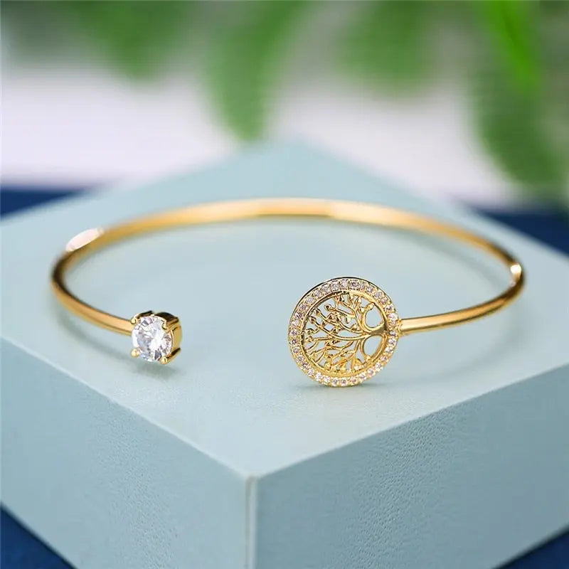 Pulseira Ajustável com Árvore da Vida
