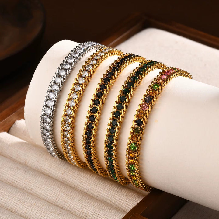 Pulseira Ténis com Pedrinhas