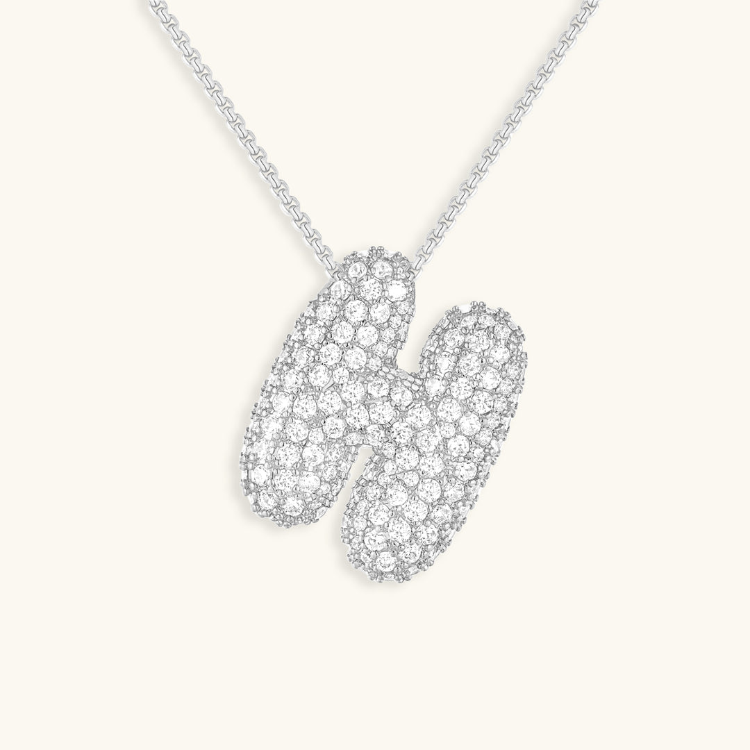 Colar Hailey com Inicial Bubble