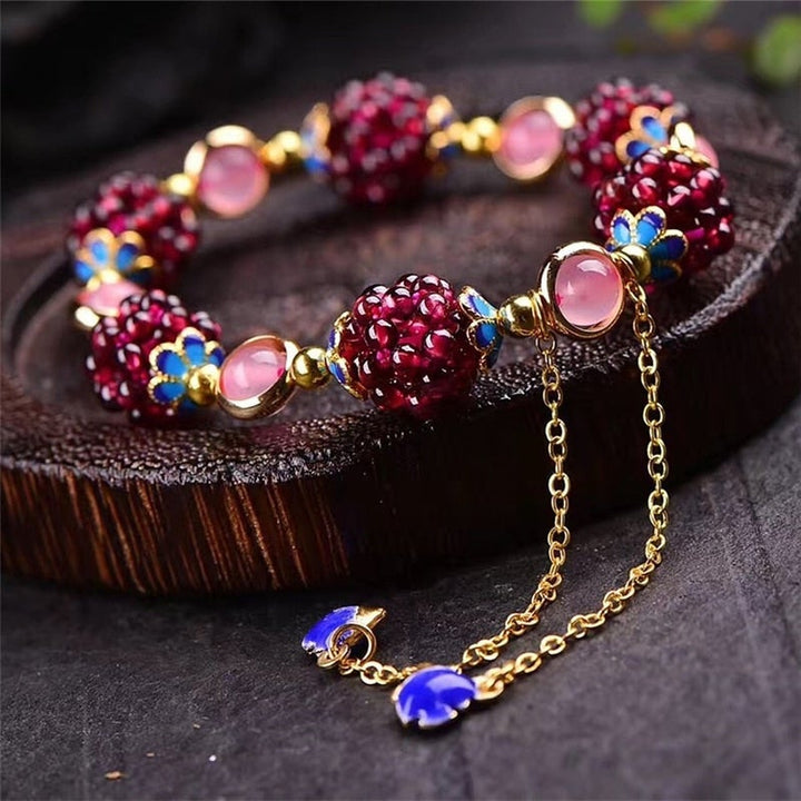 Pulseira de Pedras Naturais Bagas