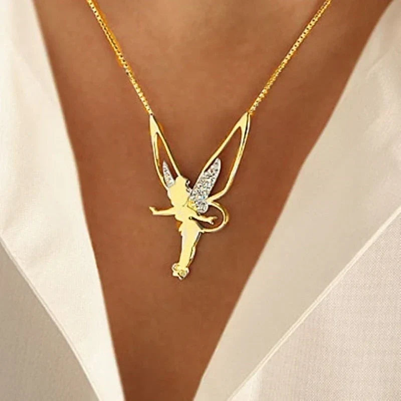 Colar Fada da Sorte | Ouro Branco