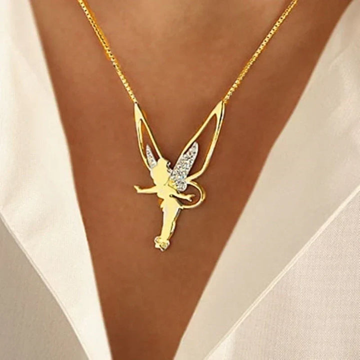 Colar Fada da Sorte | Ouro Branco