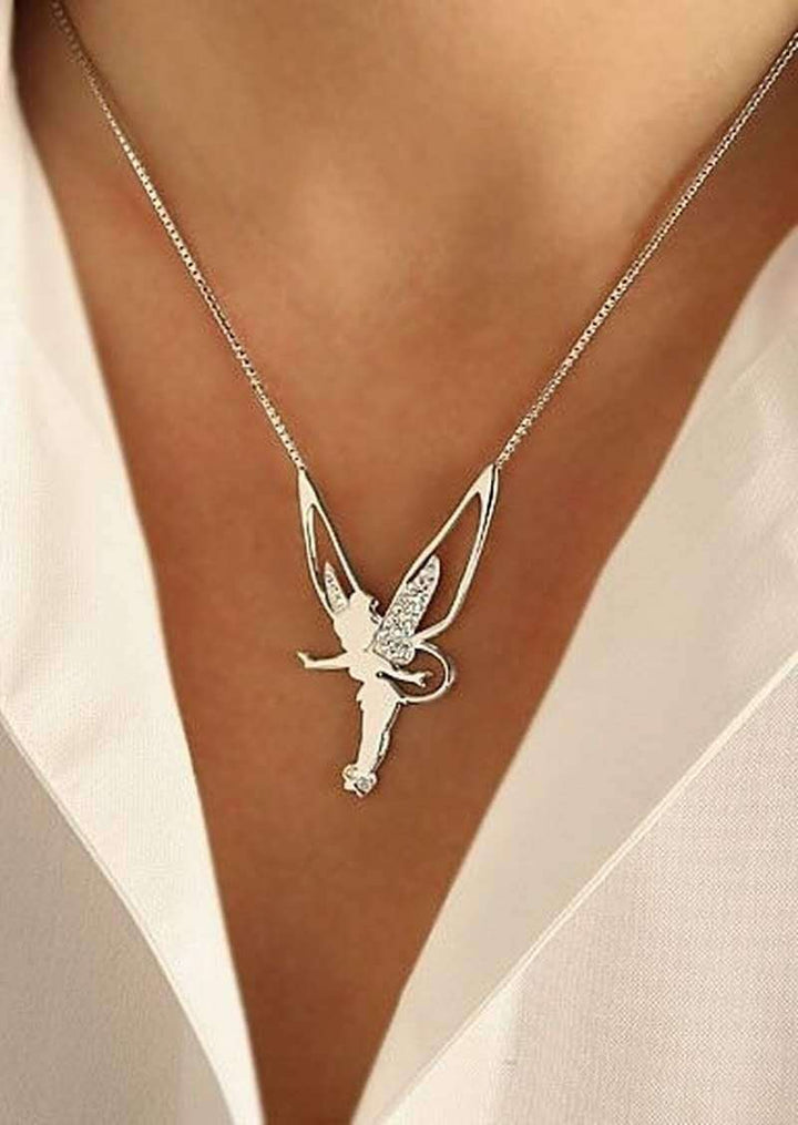 Colar Fada da Sorte | Ouro Branco