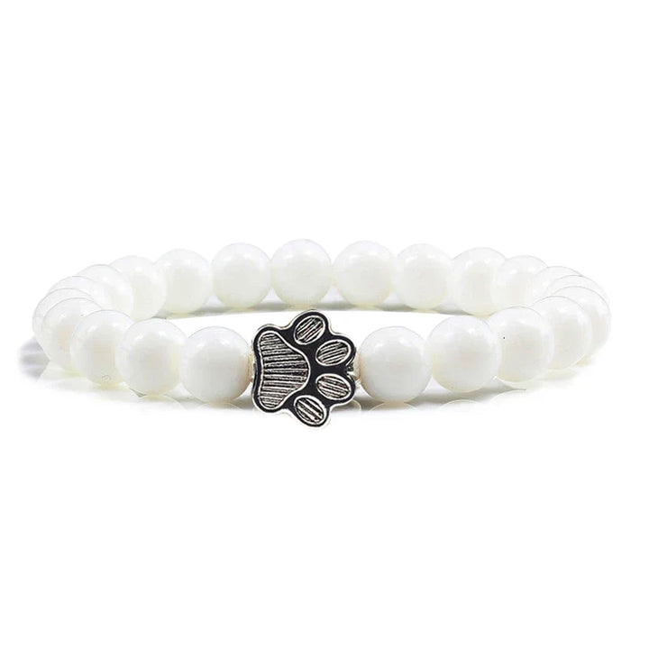 Pulseira de Contas com Pata – Pedras Naturais