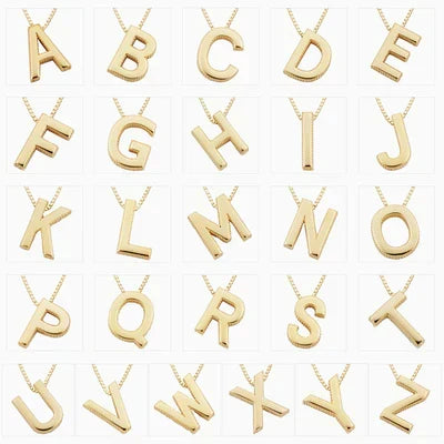 Colar com Inicial Love Letter | Ouro Branco