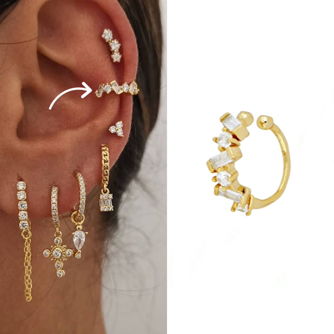 Conjunto de Brincos Amalfi, Aço 316L