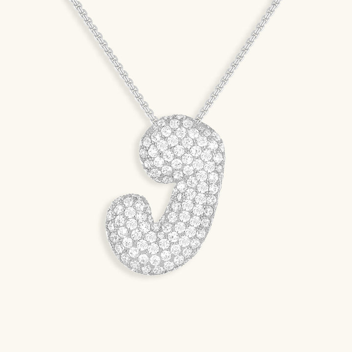 Colar Hailey com Inicial Bubble