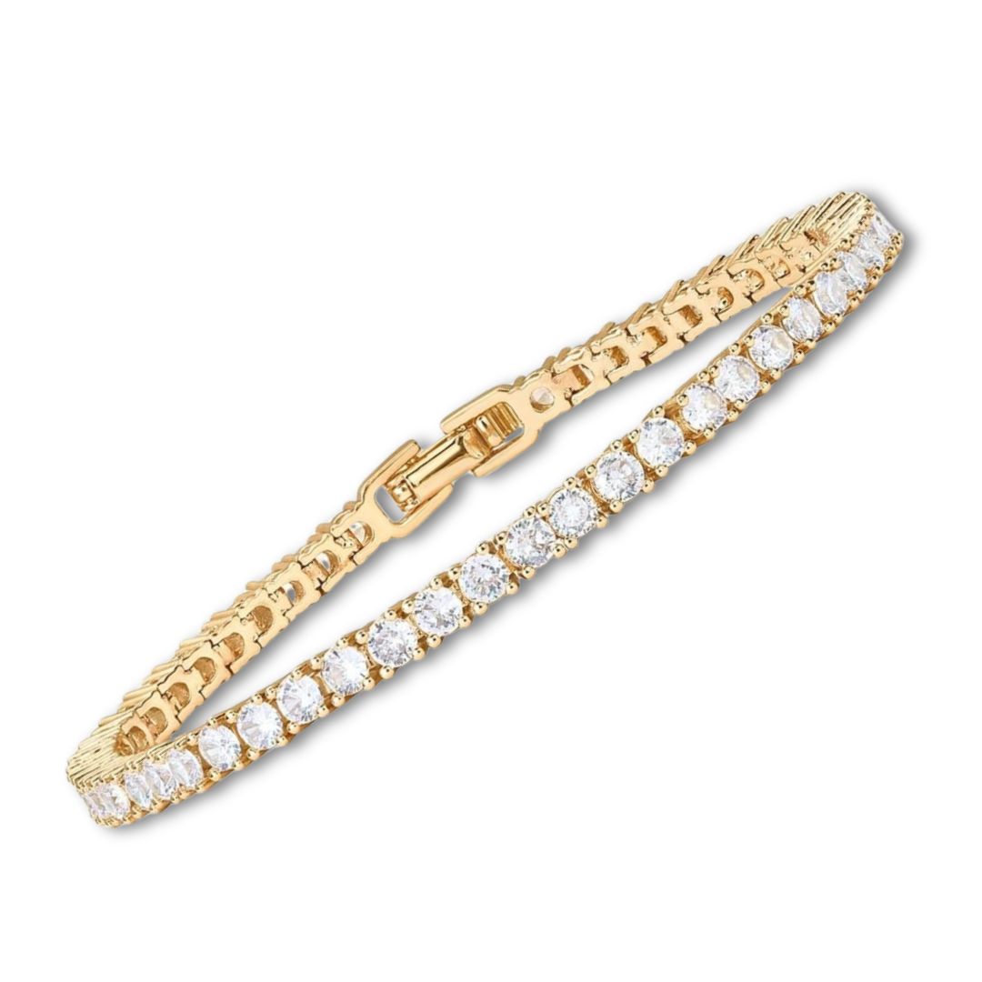 Pulseira Ténis com Moissanite | Ouro Branco