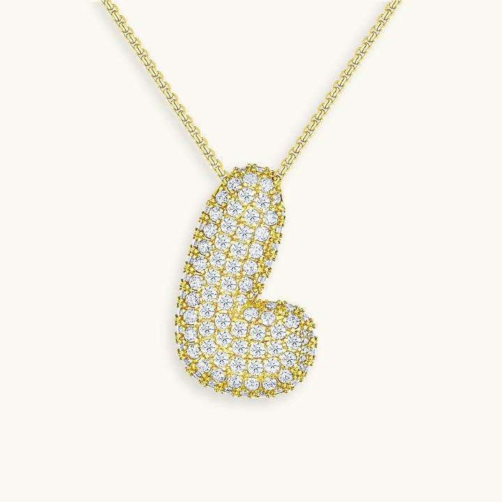 Colar Hailey com Inicial Bubble