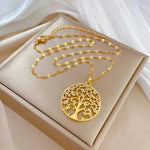 Colar Dourado Raízes da Vida