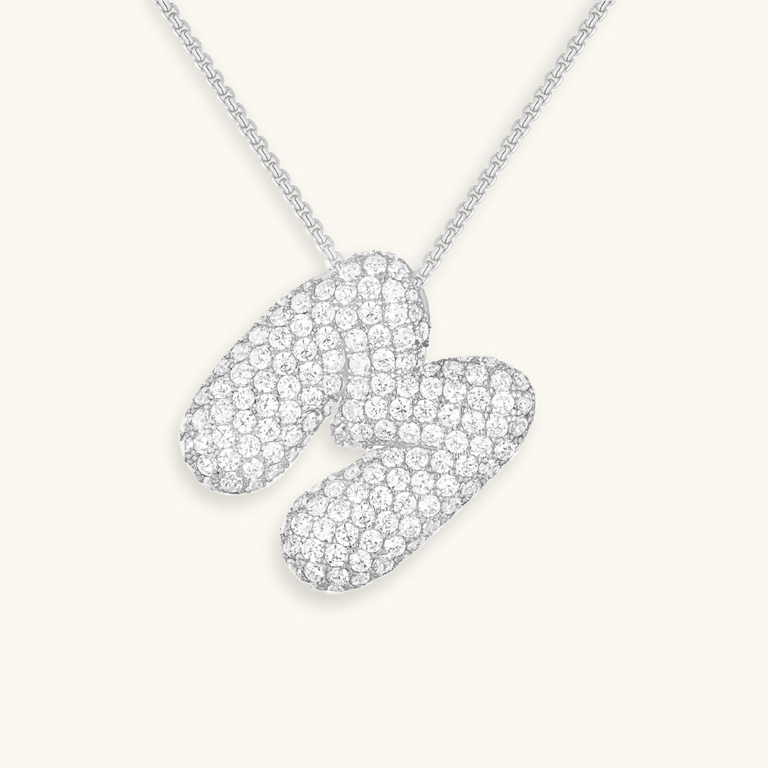 Colar Hailey com Inicial Bubble