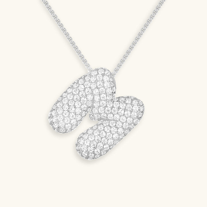 Colar Hailey com Inicial Bubble