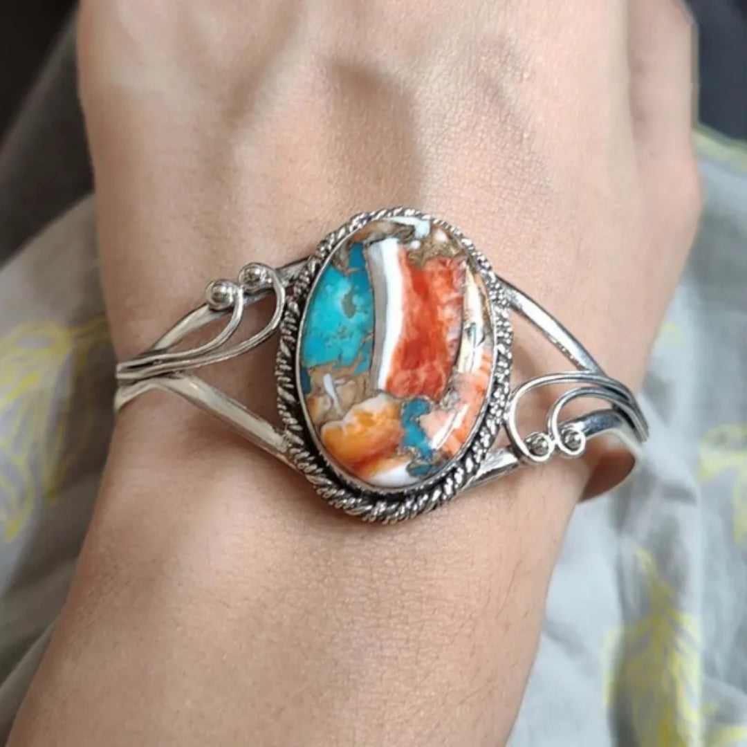 Pulseira com Pedras Preciosas Radiantes Engastadas