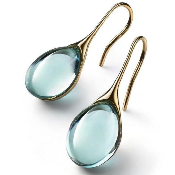Brincos Pendentes Radiant com Gota de Cristal