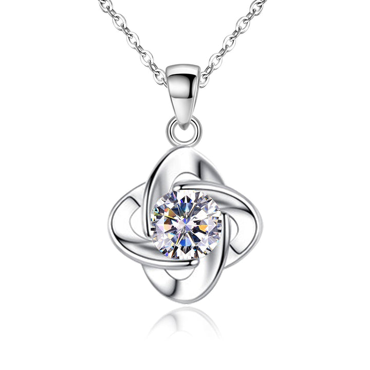 Conjunto Seren com Trevo de Quatro Folhas | Ouro Branco