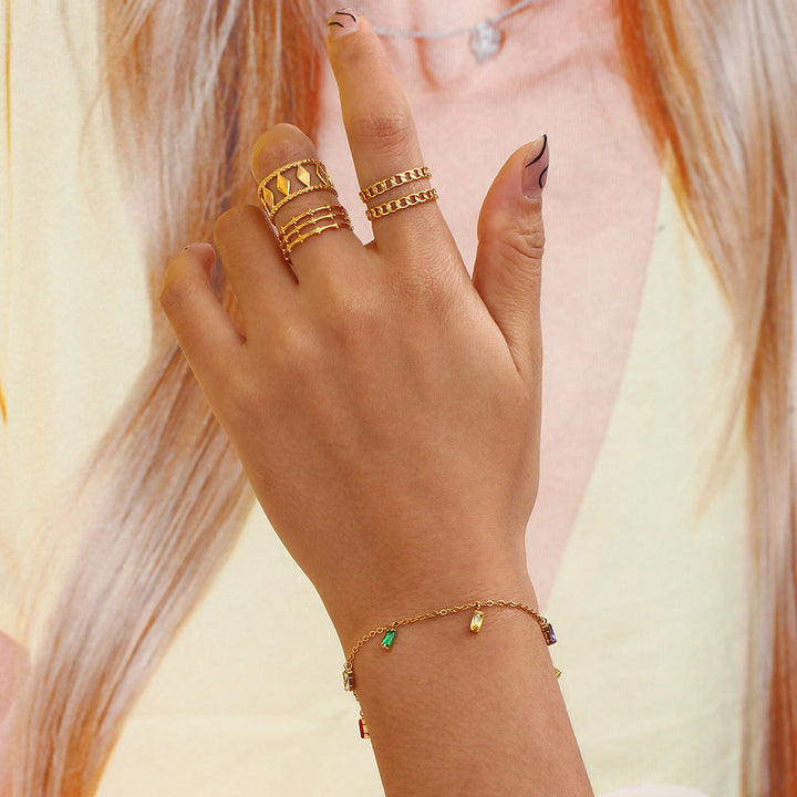 Pulseira Josephine com Pedras Preciosas