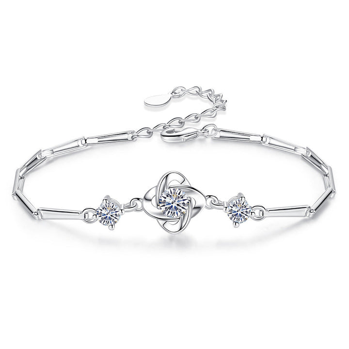 Conjunto Seren com Trevo de Quatro Folhas | Ouro Branco