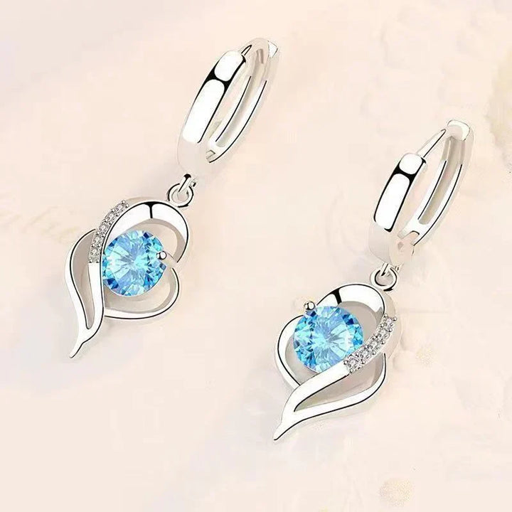 Brincos Pendentes Elegantes com Coração