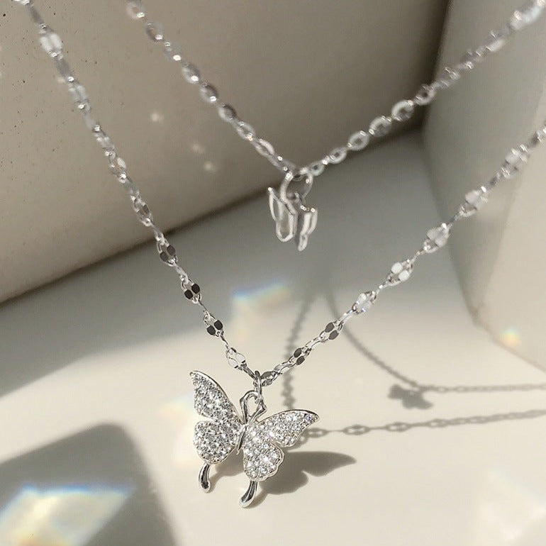 Colar em Camadas Chiara com Borboleta