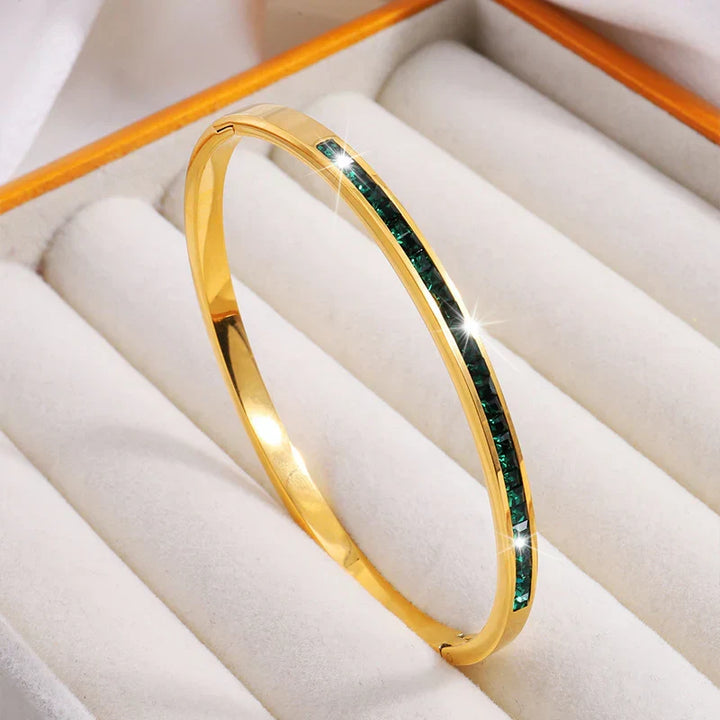 Pulseira Dourada e Verde