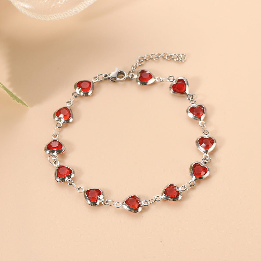 Pulseira Ophelyra Garnetelle | Ouro Branco