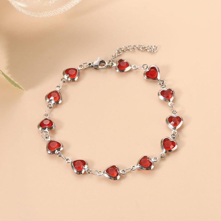 Pulseira Ophelyra Garnetelle | Ouro Branco