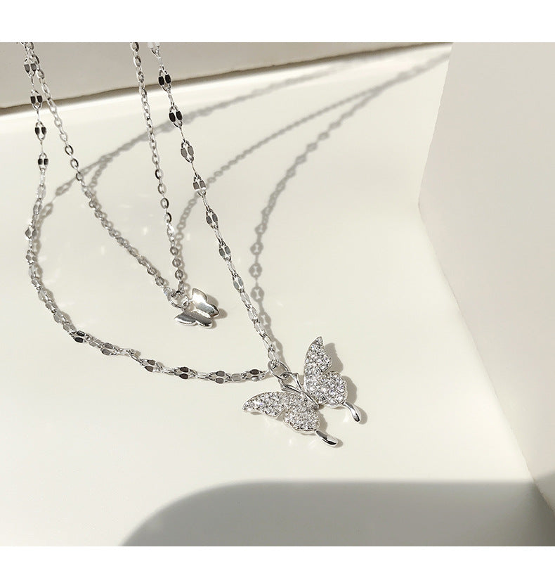 Colar em Camadas Chiara com Borboleta