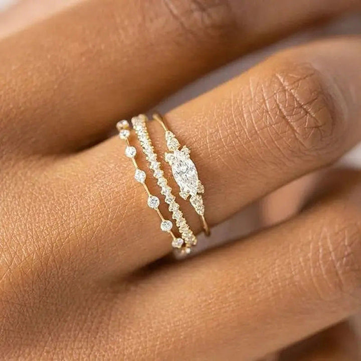 Conjunto de Anéis Seraphine Princess