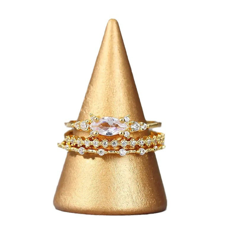 Conjunto de Anéis Seraphine Princess