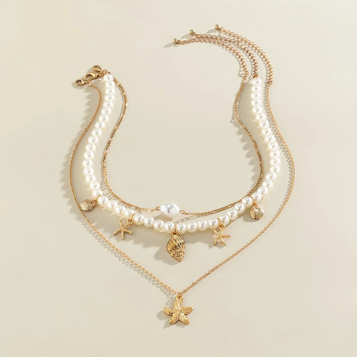 Choker de Pérolas Sonhos de Estrela-do-Mar