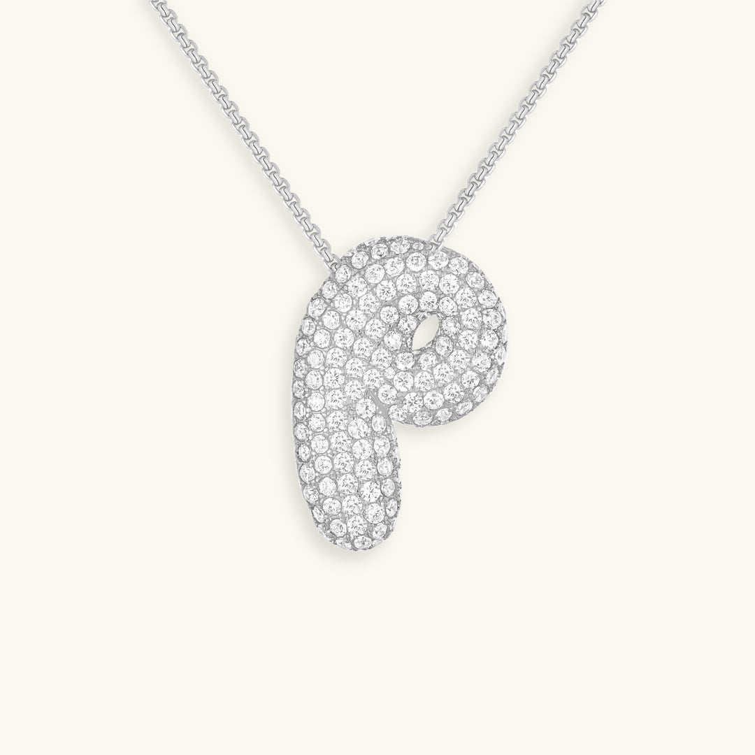 Colar Hailey com Inicial Bubble