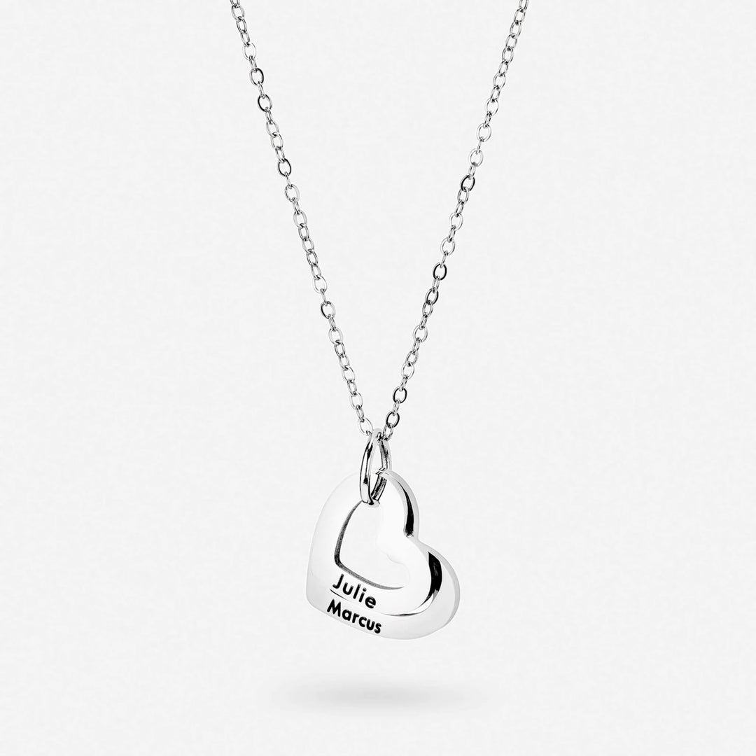 Colar Personalizado com Pendentes de Coração