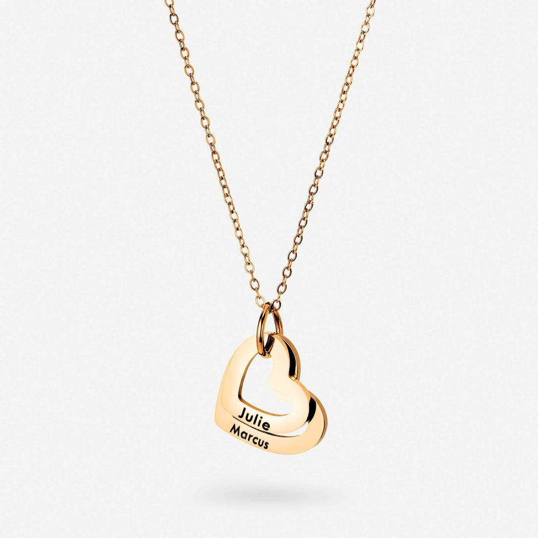 Colar Personalizado com Pendentes de Coração