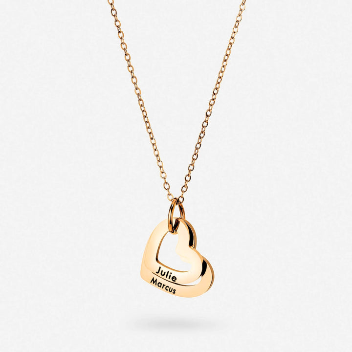 Colar Personalizado com Pendentes de Coração