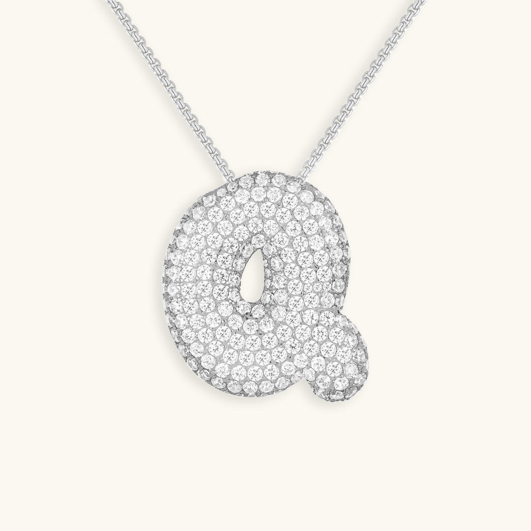 Colar Hailey com Inicial Bubble