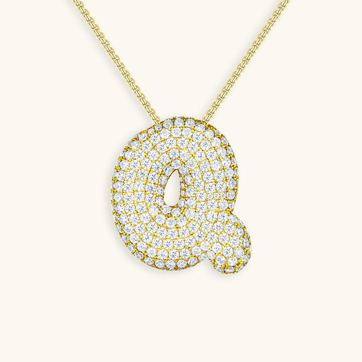 Colar Hailey com Inicial Bubble