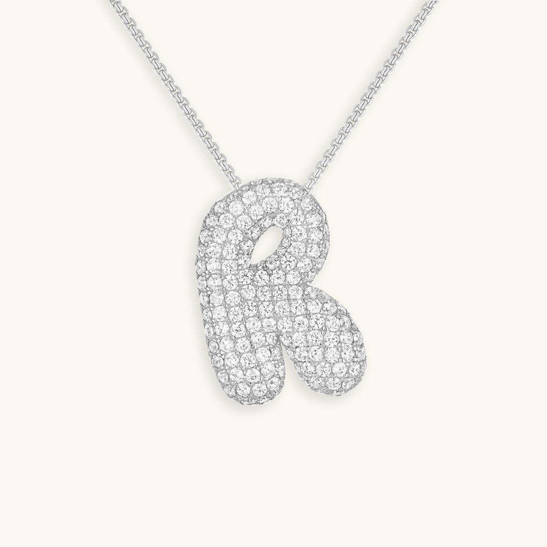 Colar Hailey com Inicial Bubble
