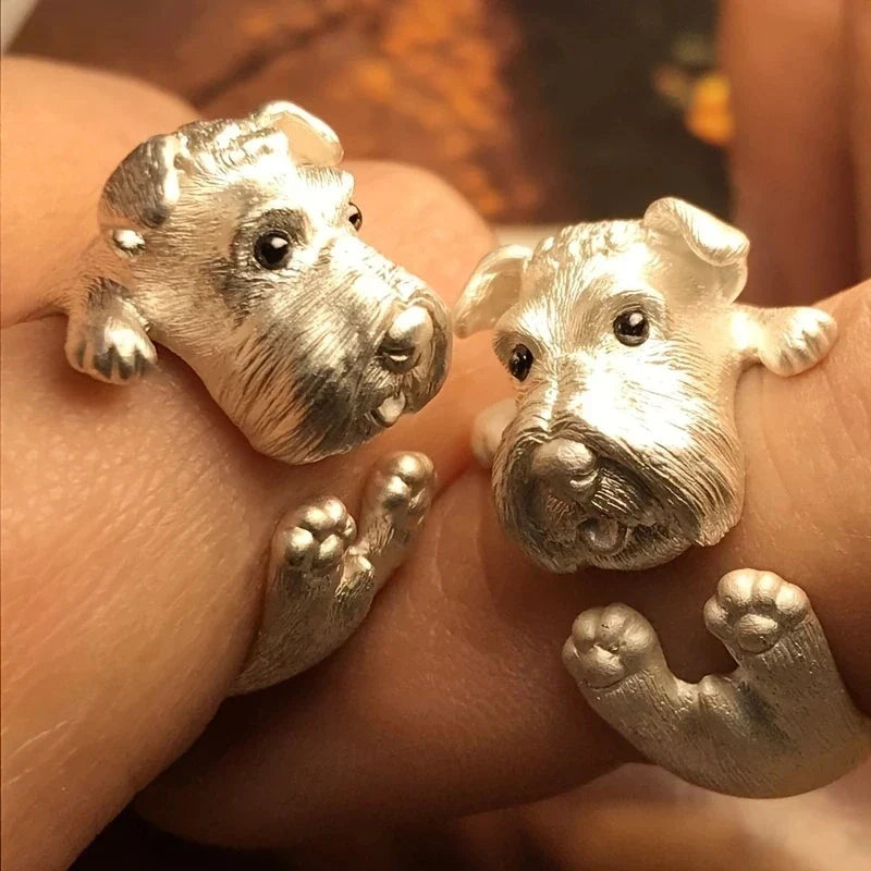 Anel com Schnauzer