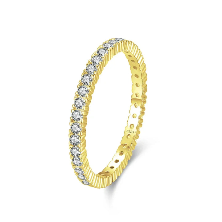 Anel Minimalista Radiante Eternity