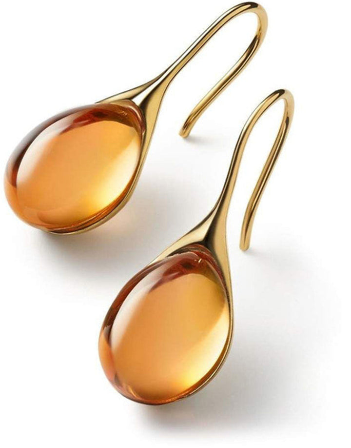 Brincos Pendentes de Cristal em Dourado e Prateado