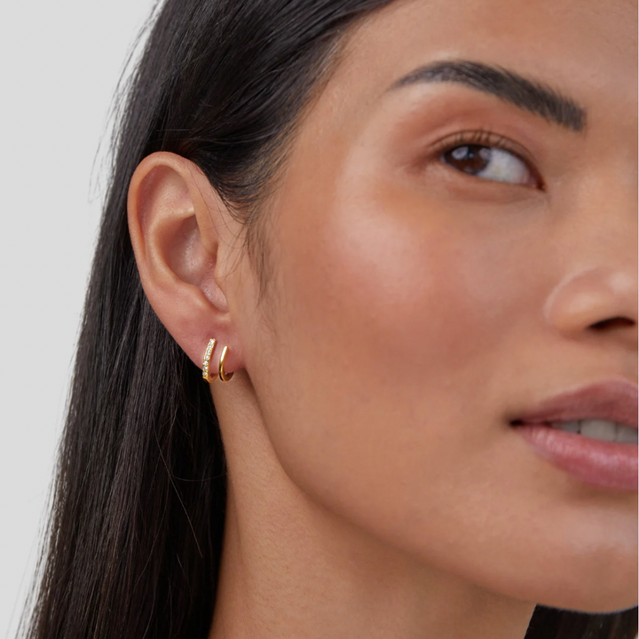 Brincos de Cristal com Engaste de Garras