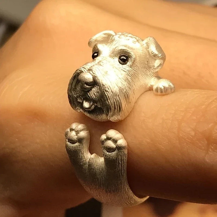 Anel com Schnauzer
