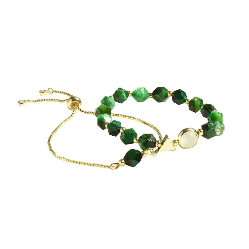 Conjunto de Pulseiras Verde Elegante