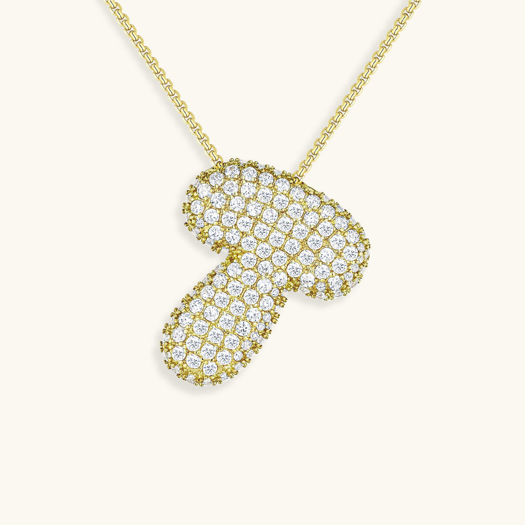 Colar Hailey com Inicial Bubble