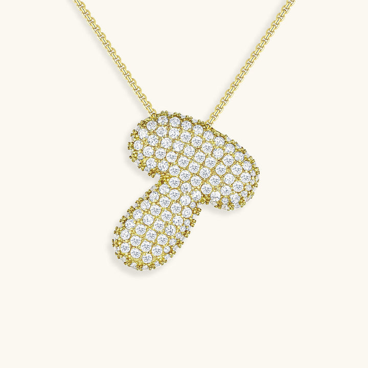 Colar Hailey com Inicial Bubble
