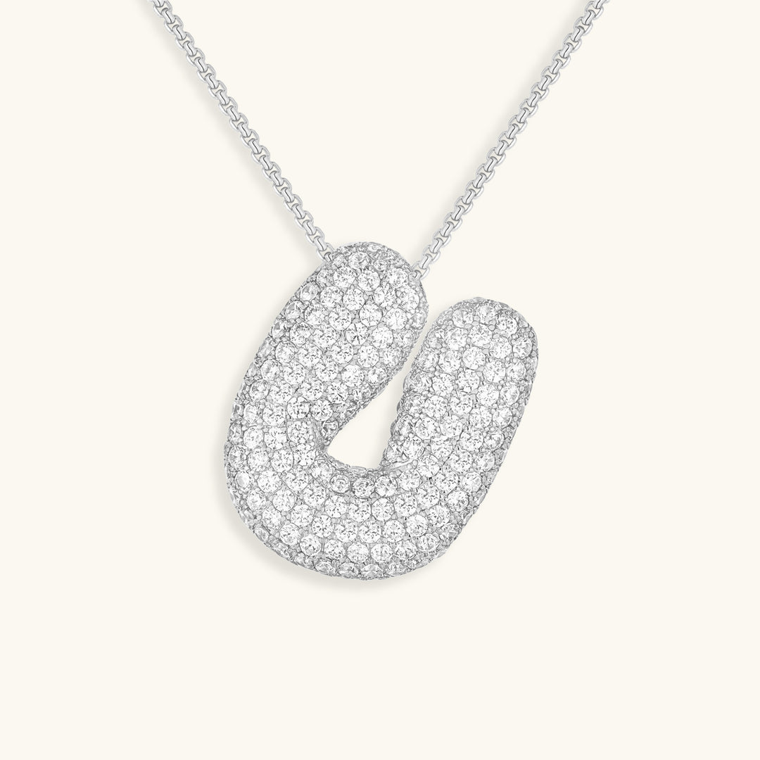 Colar Hailey com Inicial Bubble